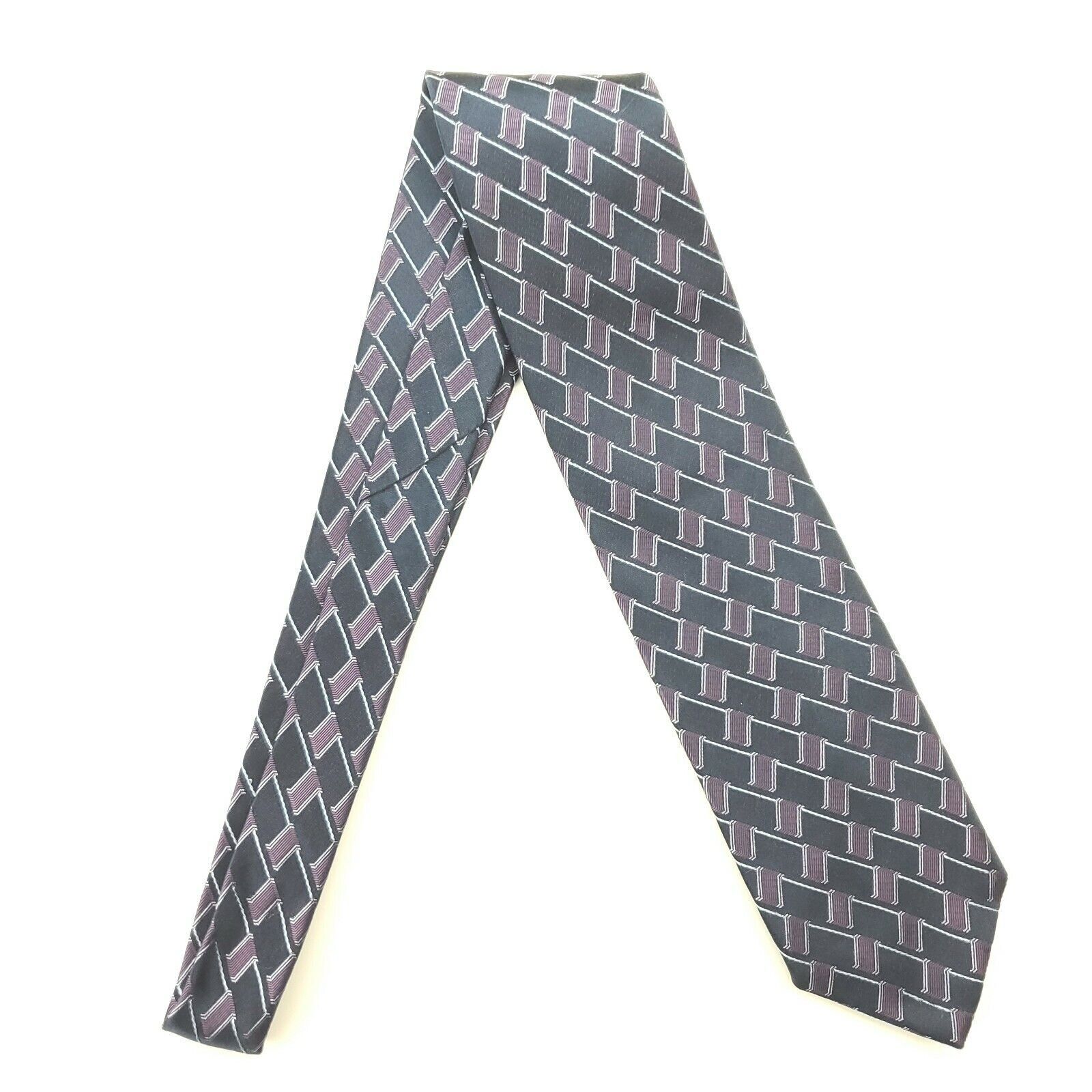 Joseph Abboud Joe Joseph Abboud Woven Purple Silk Tie Size ONE SIZE - 6 Thumbnail