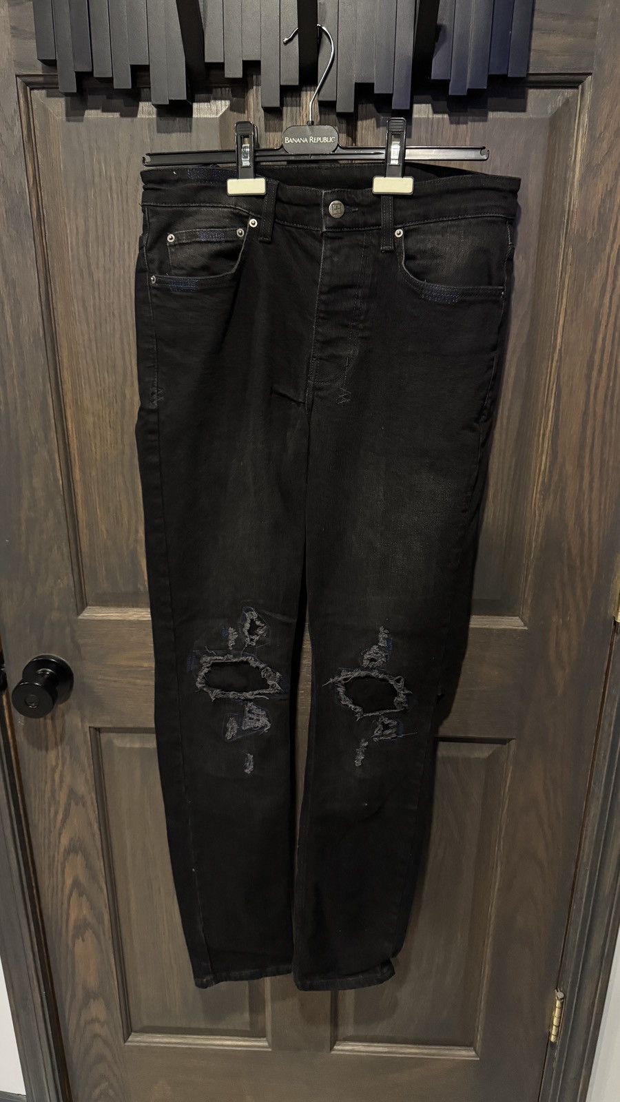 Ksubi Ksubi Black Jeans with Blue Accents Size US 31 - 1 Thumbnail