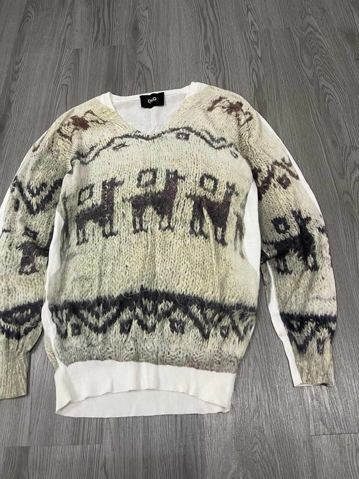 Dolce & Gabbana Dolce & Gabbana printed knitted Light Pullover Size US S / EU 44-46 / 1 - 5 Thumbnail