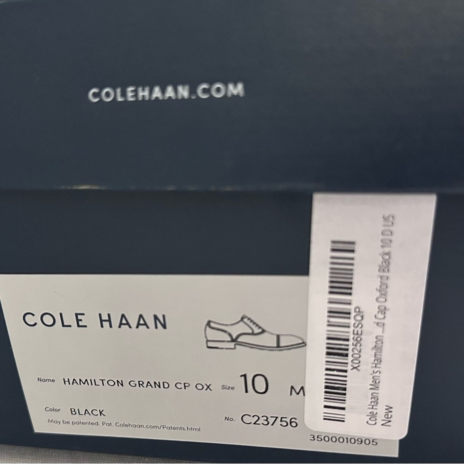 Cole Haan Cole Haan Hamilton Grand Cap Toe Oxford Men 10 Black Size US 10 / EU 43 - 10 Thumbnail