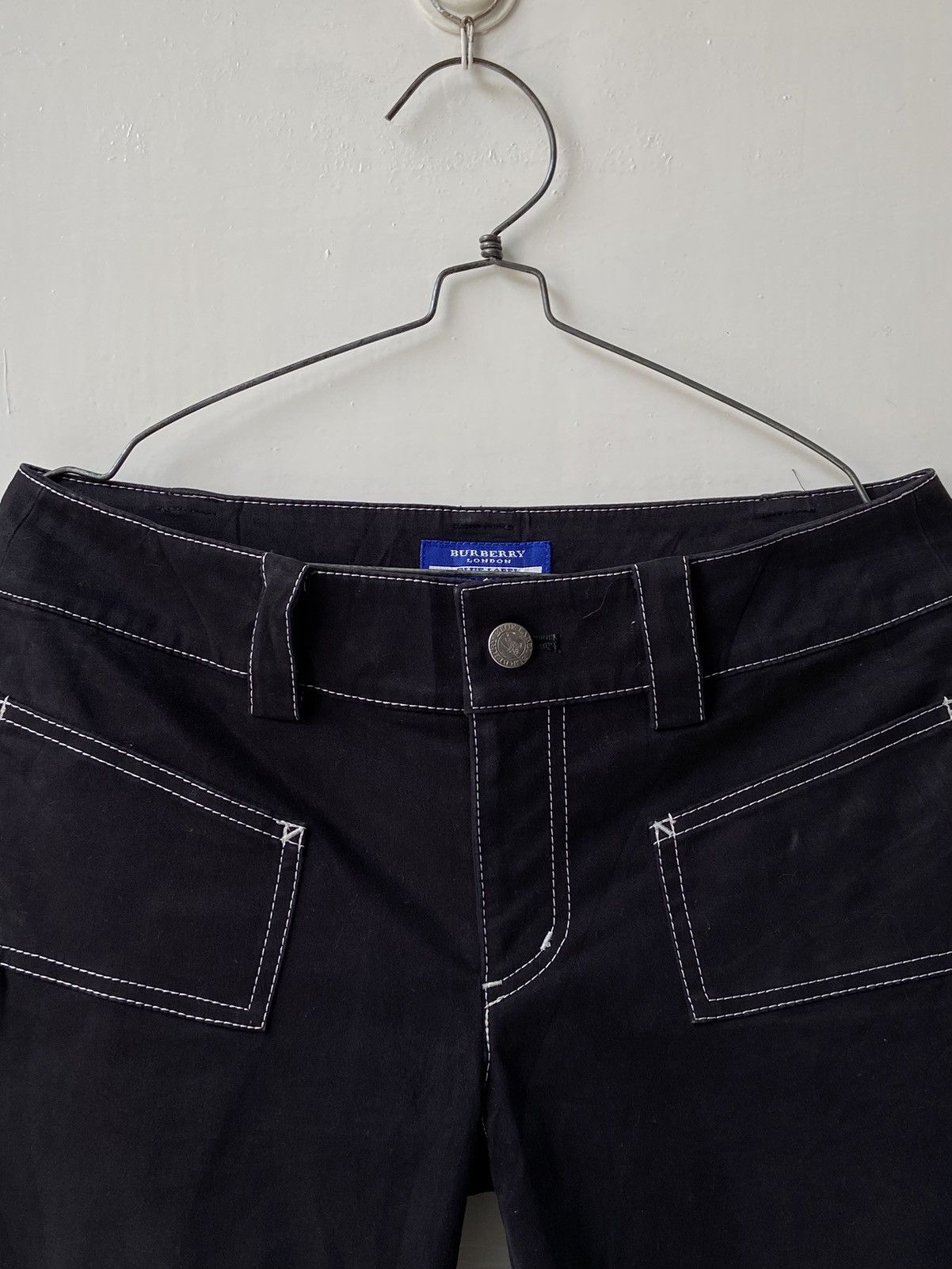 Burberry BURBERRY Black Long Pants Size US 27 - 3 Thumbnail