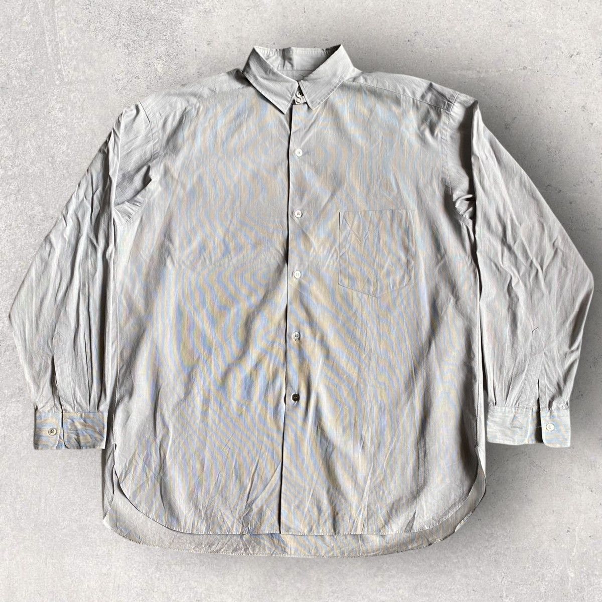 Comme des Garcons Vintage 80’s Micro Stripe Oversize Shirt Size US M / EU 48-50 / 2 - 2 Thumbnail