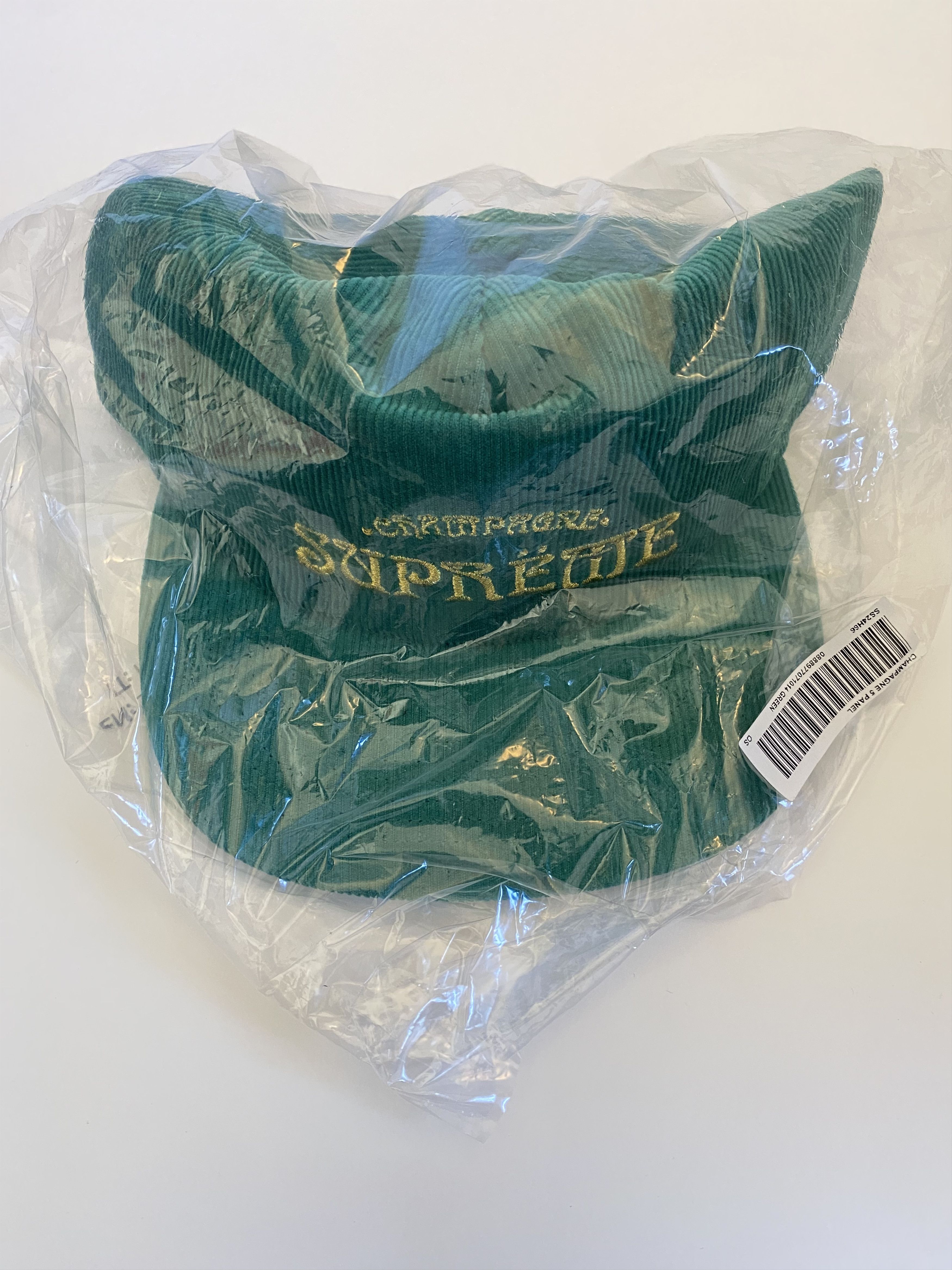Supreme Champagne Corduroy 5-Panel Hat - Green Size ONE SIZE - 1 Thumbnail