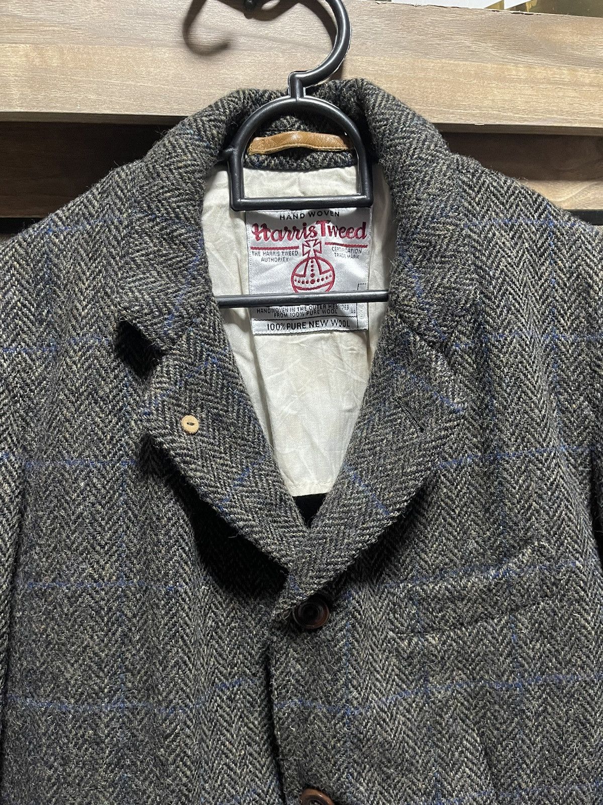 Beams Plus × Harris Tweed Exclusive Vintage BEAMS x HARRIS TWEED CHARCOAL HERRINGBONE Size US M / EU 48-50 / 2 - 2 Thumbnail