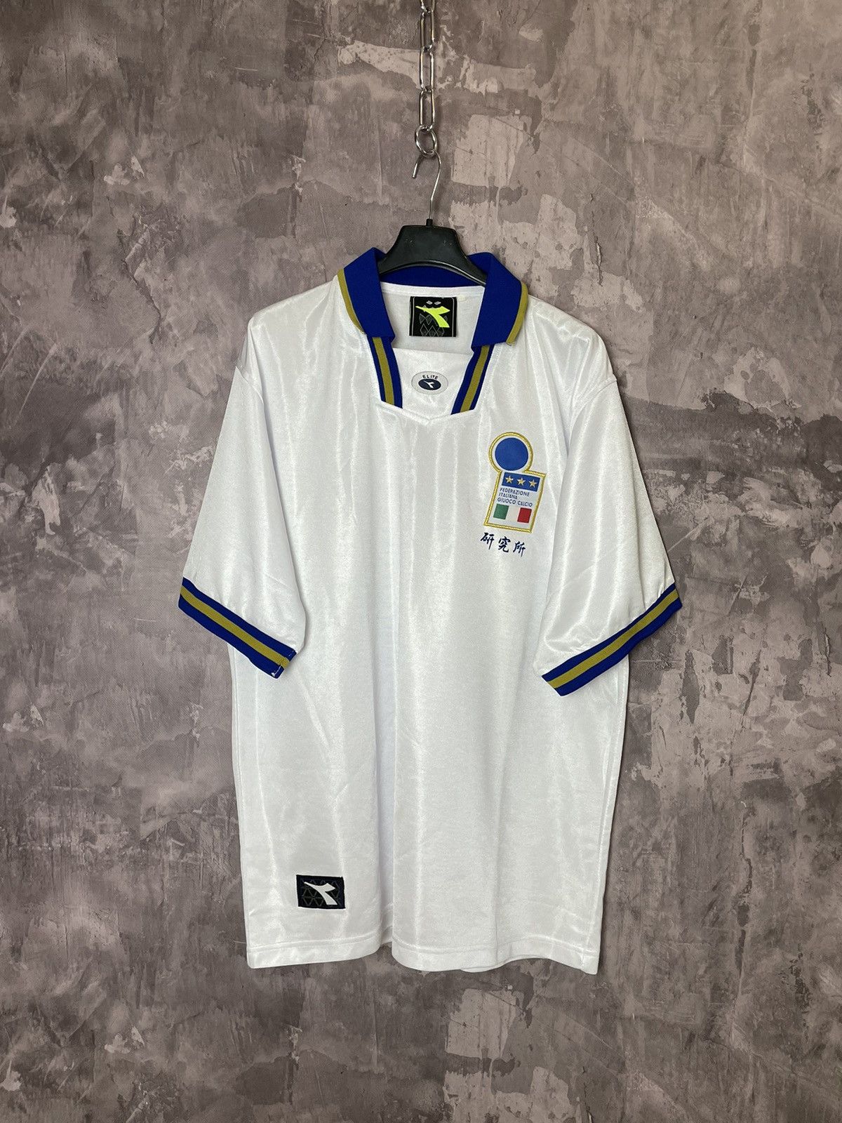 Coupe-vent Diadora B.F.C. Vintage Années 90 - Taille L, Noir, Occasion Très Bon état