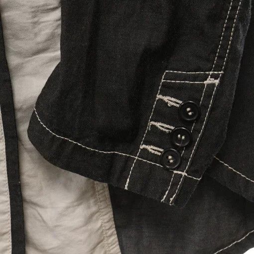 Comme des Garcons Homme Plus Jacket White Stitch Design Tailored 1 Button Plain Gray Size US M / EU 48-50 / 2 - 5 Thumbnail