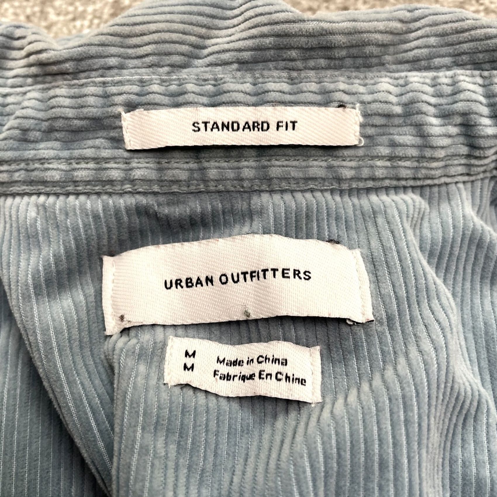 Urban Outfitters Urban Outfitters Corduroy Shirt Mens M Blue Patch Pocket Button-Up Casual Shirt Size M / US 6-8 / IT 42-44 - 6 Thumbnail