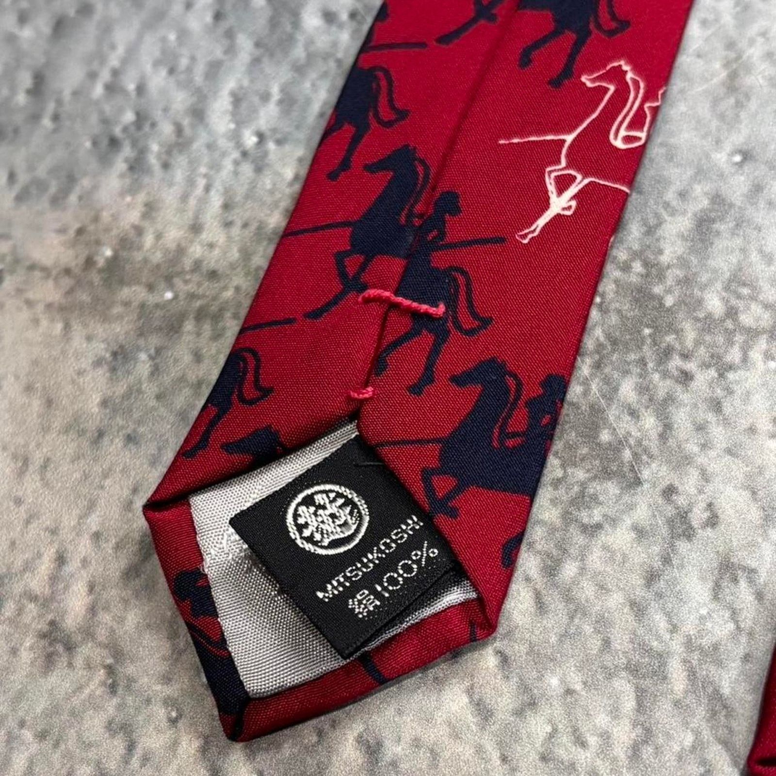 Japanese Brand × Vintage Vintage Koh Kojima Japanese Red & Blue Tie. SIlk Size ONE SIZE - 3 Thumbnail