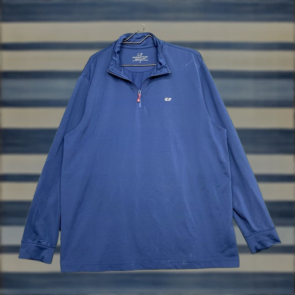 Vineyard Vines VINEYARD VINES Performance Shirt Mens XL 1/4 Zip Long Sleeve Blue Golf Preppy Shirt Mens XL Blue 1/4 Zip Long Sleeve Golf Preppy Size US XL / EU 56 / 4 - 1 Thumbnail