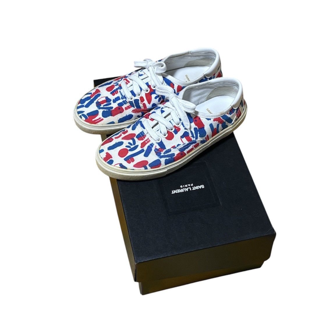 Hedi Slimane SS14 SAINT LAURENT PARIS MATTO CONNOR PRINTED CANVAS SNEAKER Size US 7 / EU 40 - 1 Thumbnail
