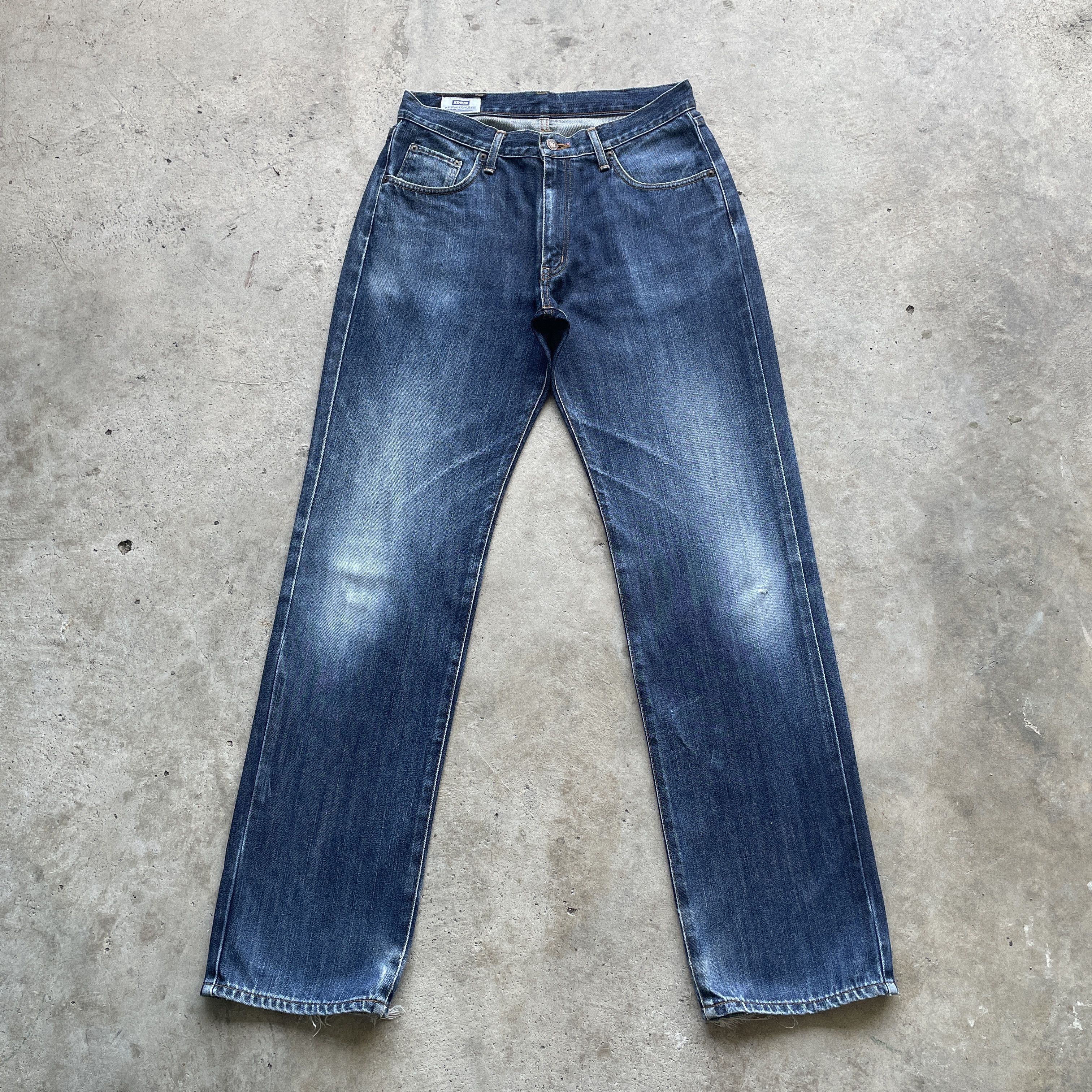 Edwin VINTAGE EDWIN 404 JAPAN FADED DENIM PANTS JEANS W31x33.5 Size US 31 - 3 Thumbnail