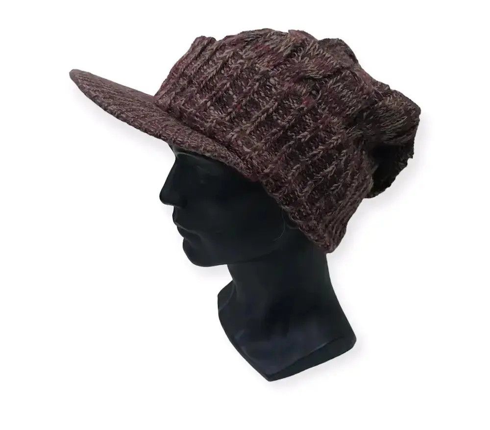 Japanese Brand Visor Japanese Brand Knit Beanie Hat Size ONE SIZE - 1 Thumbnail