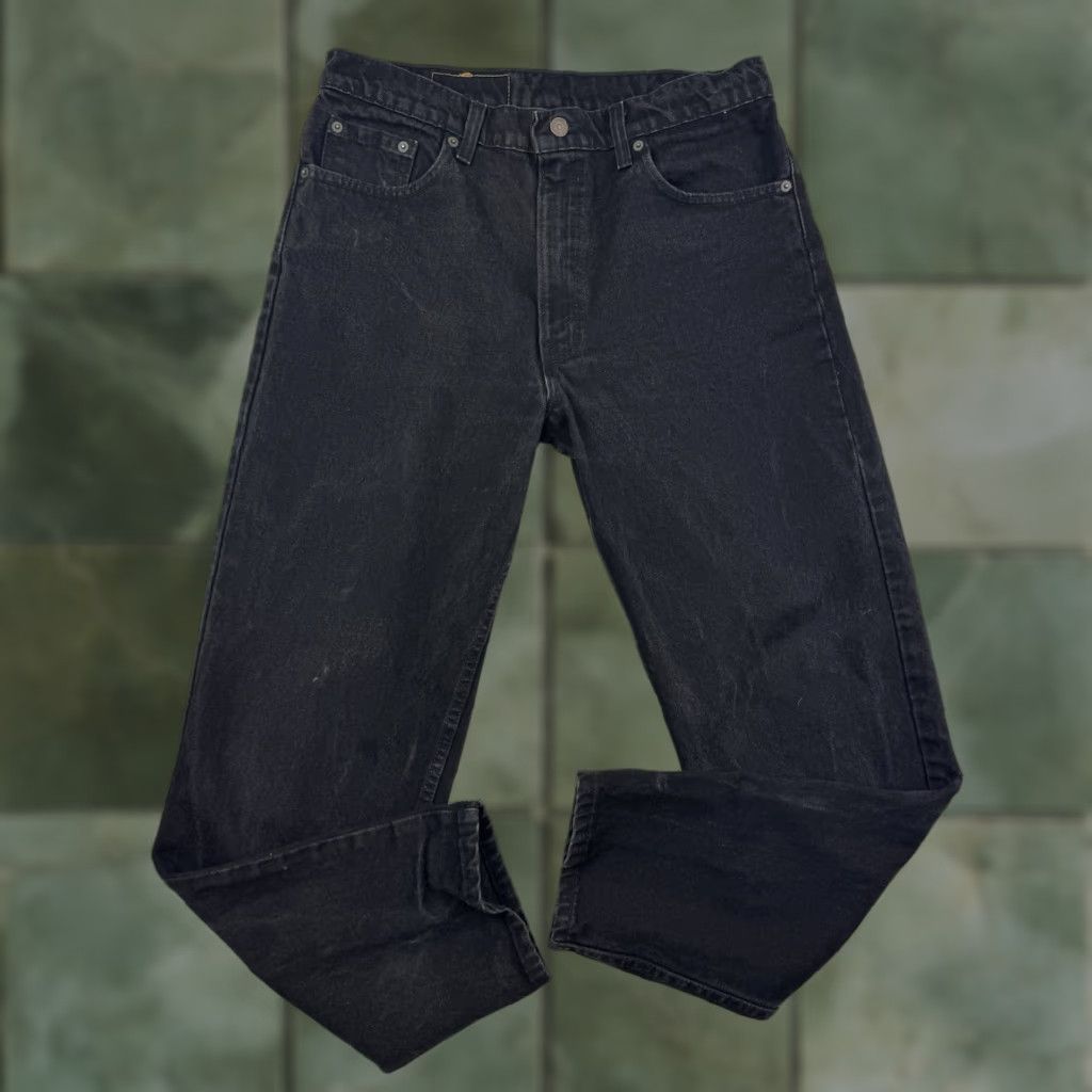 Levi's VINTAGE Levi's 550 Jeans Men's 34x30 Black Relaxed Tapered 90s Grunge USA Size US 34 / EU 50 - 1 Thumbnail
