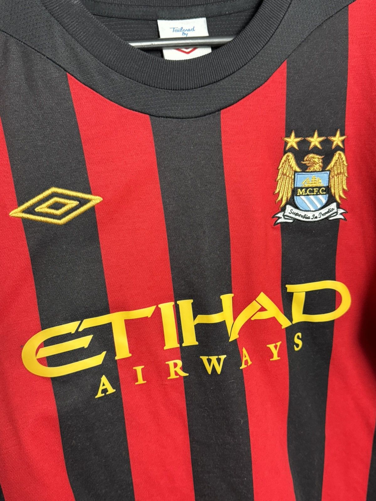 Umbro Manchester City 11/12 Away Kun Aguero Football Jersey Size US S / EU 44-46 / 1 - 4 Thumbnail
