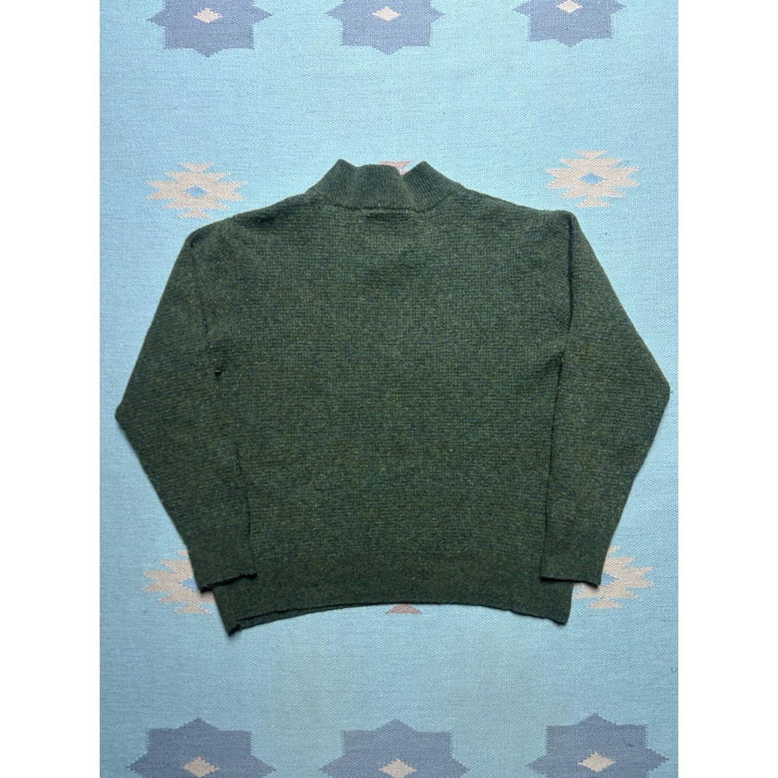Schott VINTAGE Schott NYC Knit Wool Blend Pullover Shawl Collar Green XL Sweater Men Size US XL / EU 56 / 4 - 5 Thumbnail