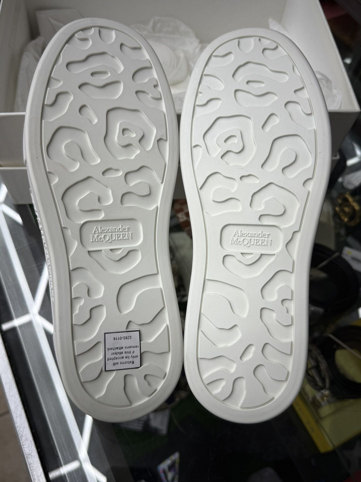 Alexander McQueen ALEXANDER MCQUEEN White Deck Plimsoll Sneaker 40 / 7 US NEW Size US 7 / EU 40 - 24 Thumbnail