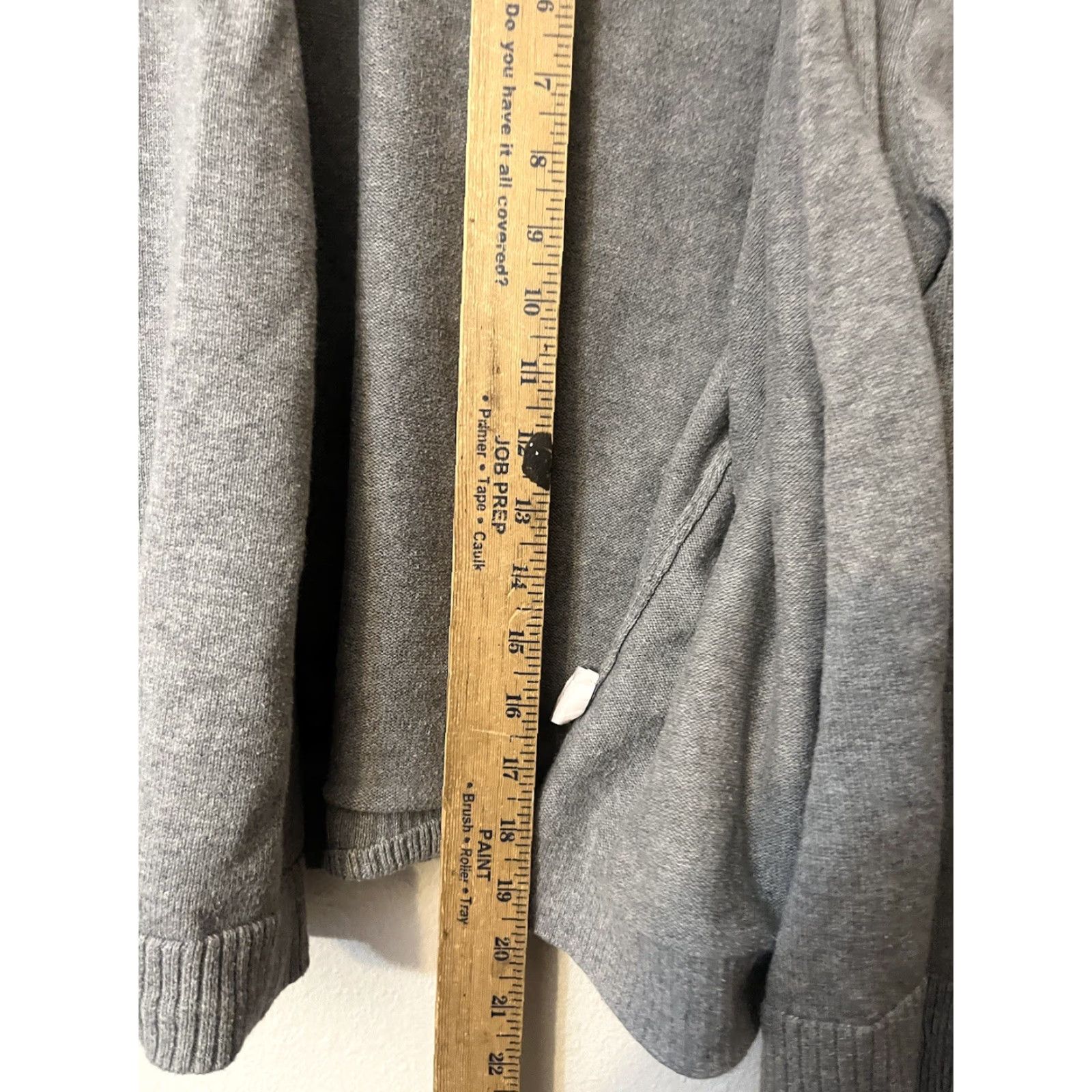 J.Crew J.Crew Cardigan Sweater Womens Small Gray Bell Sleeve Open Front Knit Size S / US 4 / IT 40 - 4 Thumbnail