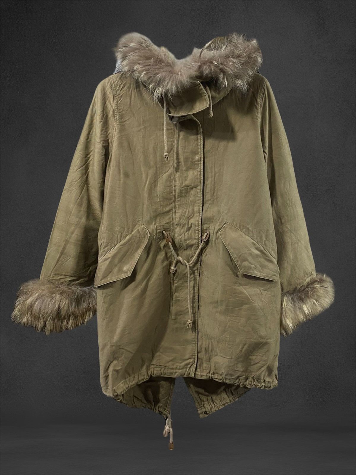 ADAM ET ROPE Adam Et Rope Fur Military Fishtail Parka Size S / US 4 / IT 40 - 2 Thumbnail