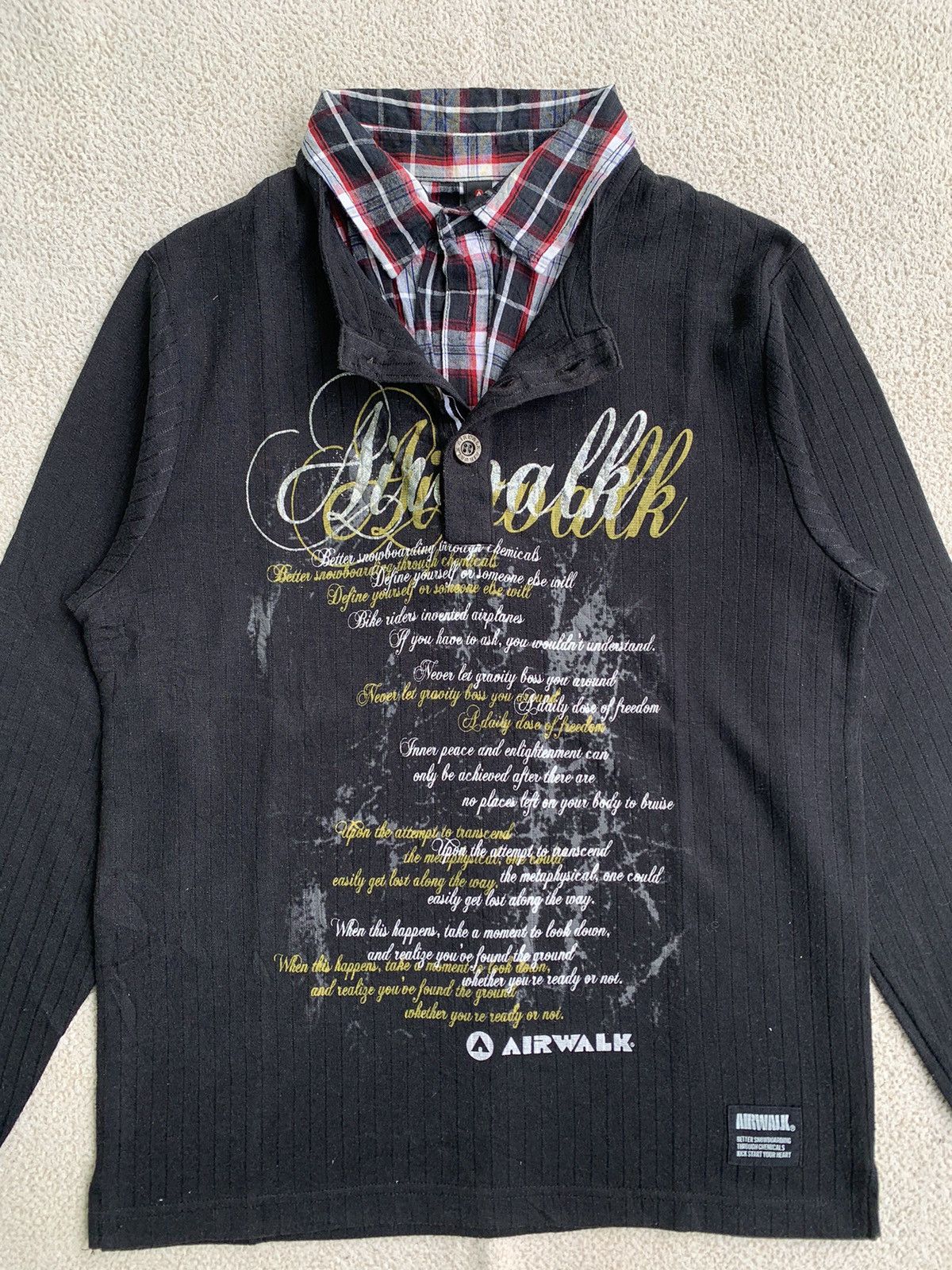 If Six Was Nine × Japanese Brand × Le Grande Bleu (L.G.B.) AIRWALK DOUBLE LAYER LONG SLEEVE IFSIXWASNINE PUNK Size US M / EU 48-50 / 2 - 3 Thumbnail