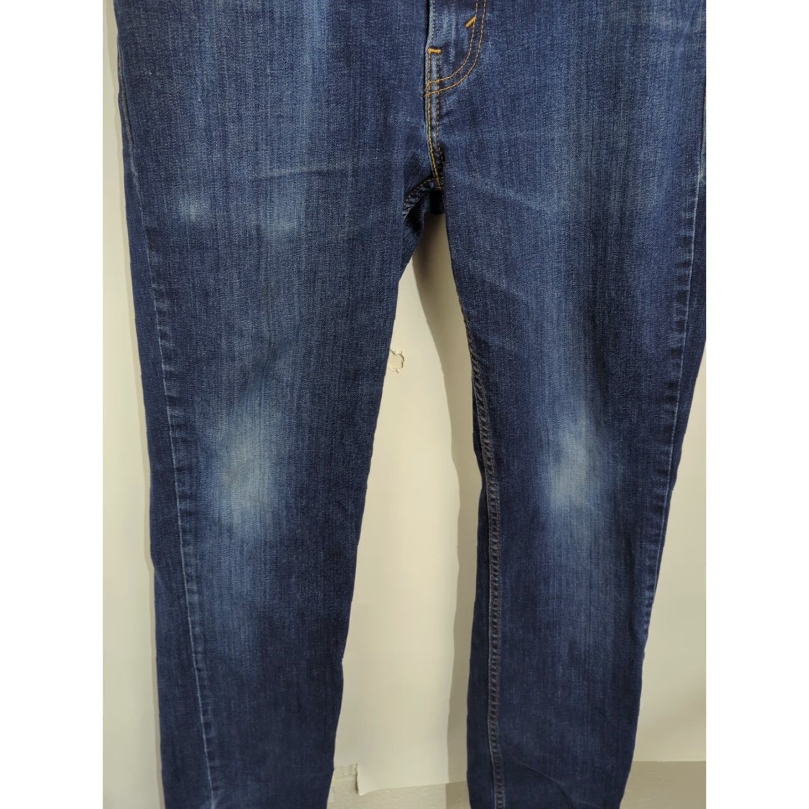 Levi's Levi's 511 Slim Fit Straight Leg Jeans Mens 33x32 Dark Wash Blue Stretch Denim Logo 5-Pocket Vintage No Size US 33 - 6 Thumbnail
