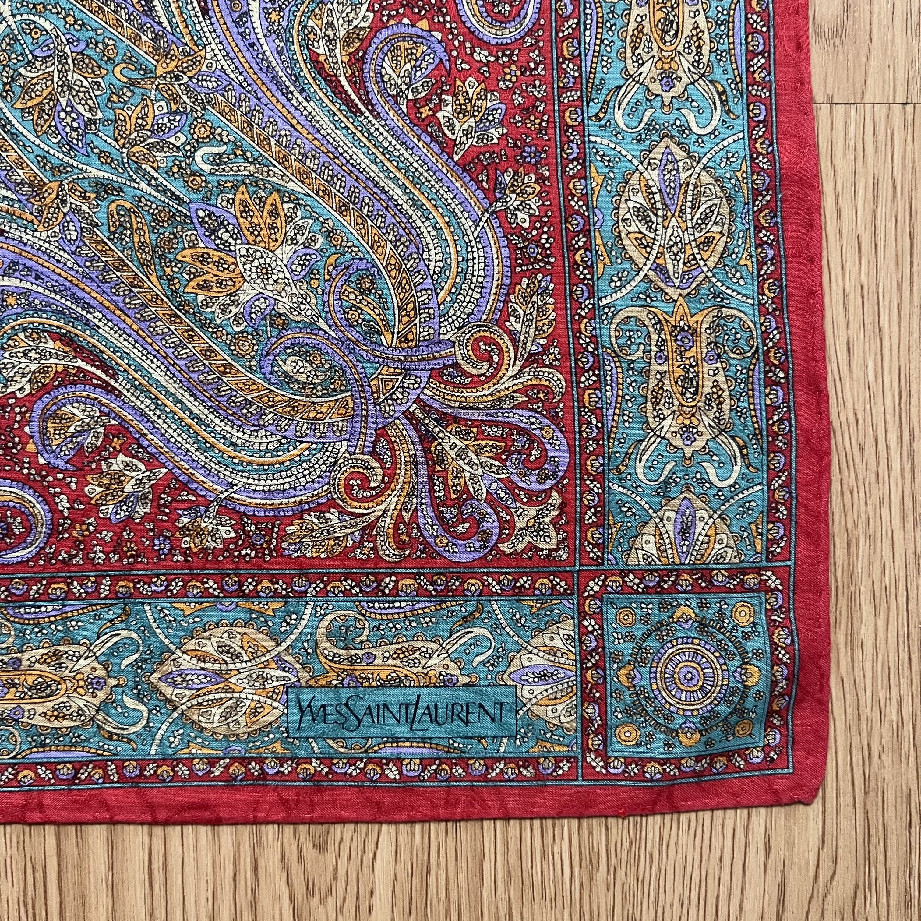 Yves Saint Laurent Vintage Yves Saint Laurent Handkerchief Size ONE SIZE - 2 Thumbnail