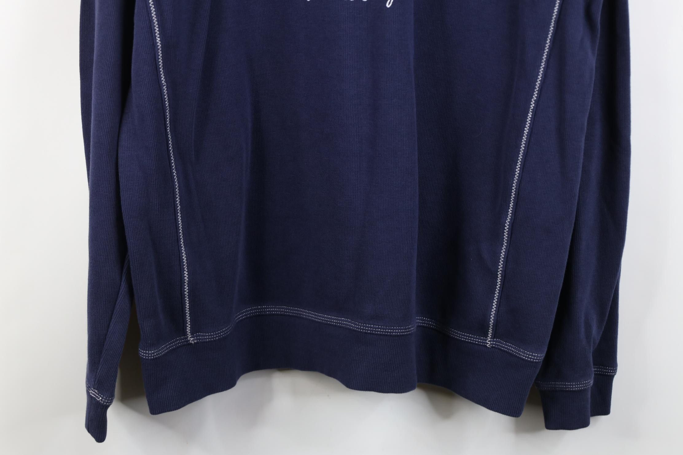 Tommy Bahama Tommy Bahama Ribbed Knit 1/4 Zip Pullover Sweater Blue Size US L / EU 52-54 / 3 - 15 Thumbnail