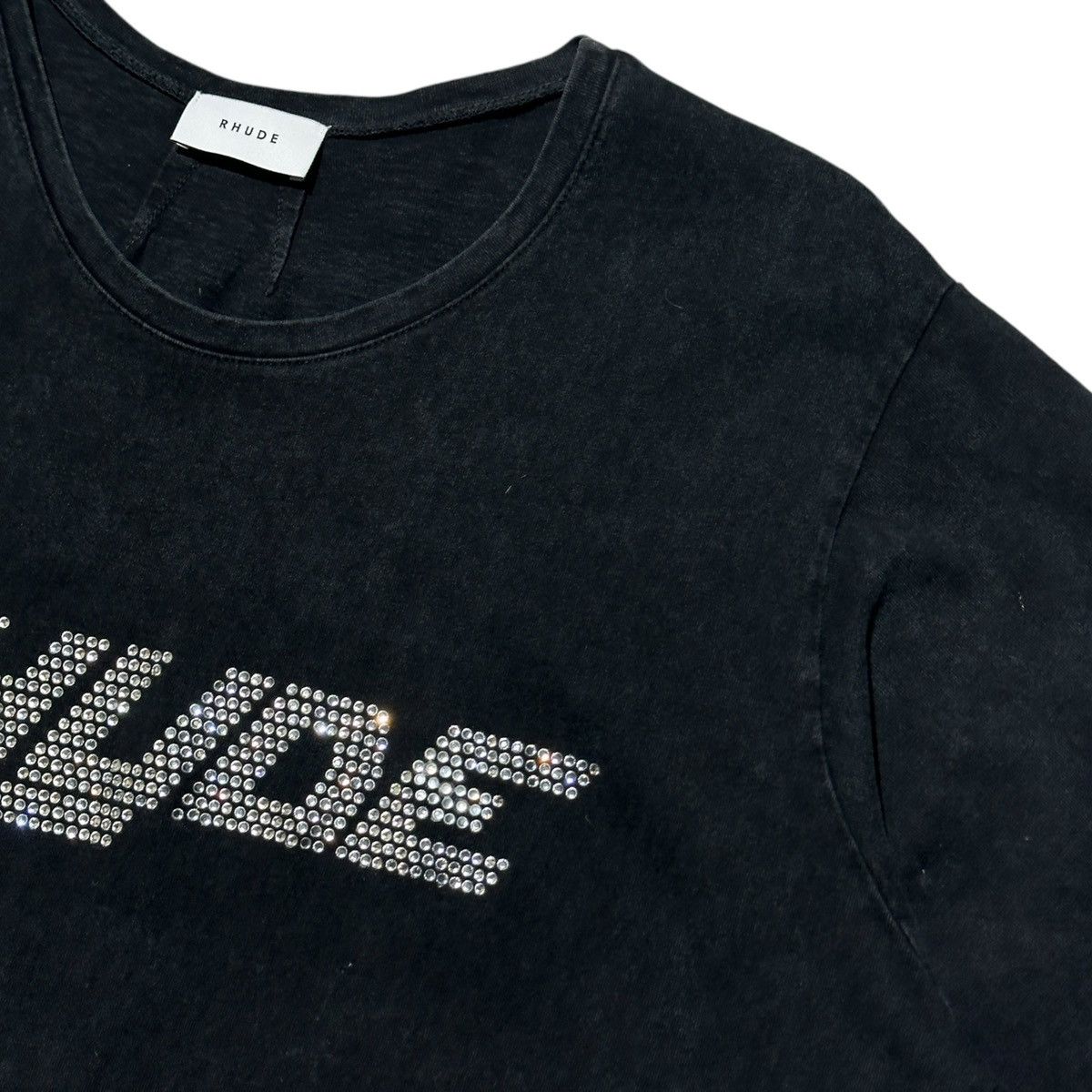 Rhude washed crystal embellished shirt Size US XXL / EU 58 / 5 - 2 Thumbnail
