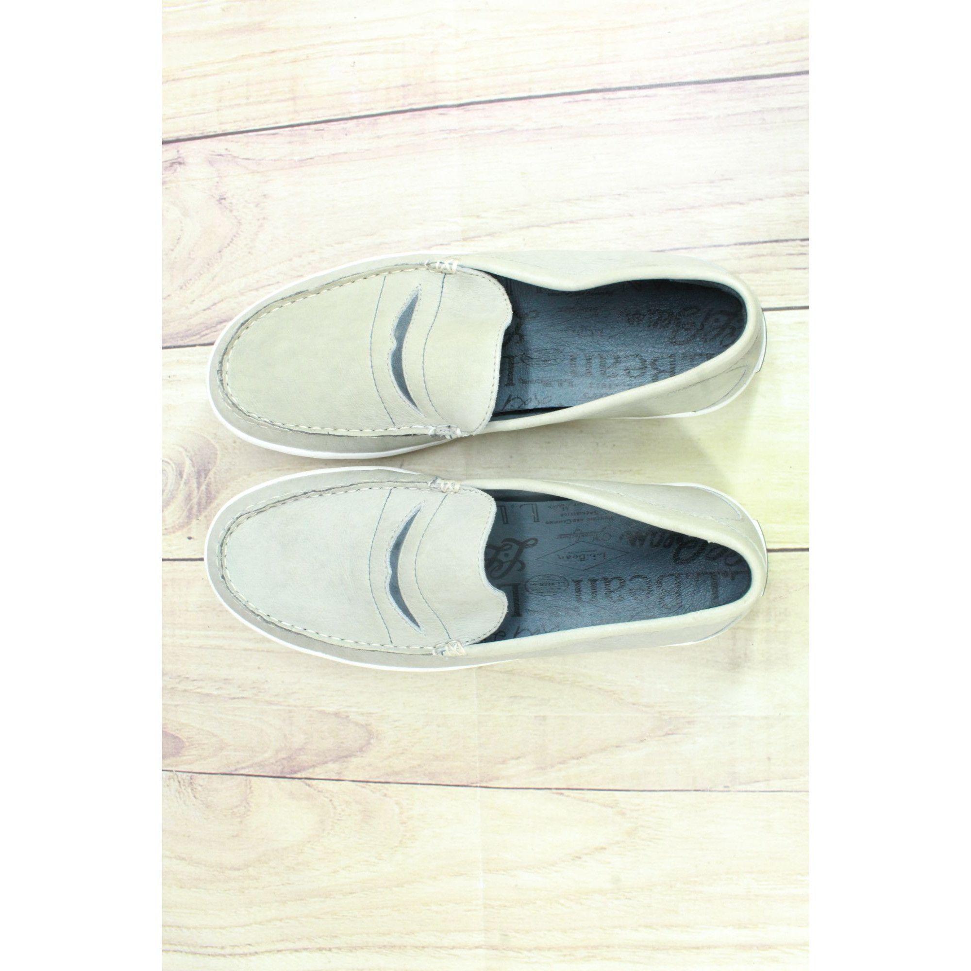 L.L. Bean LL Bean Mountainville Gray Leather Penny Loafers 10 Size US 10 / EU 43 - 7 Thumbnail
