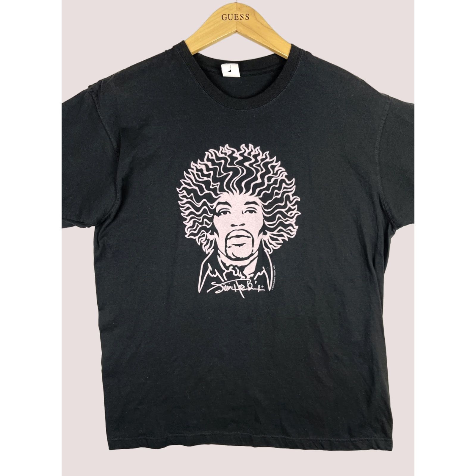 Vintage Jimi Hendrix Shirt Mens Large Black Authentic Band Tee Y2K 2006 Shirt Mens Large Black Hendrix Band Tee 2000s Rock Classic Graphic Print Tee Size US L / EU 52-54 / 3 - 1 Thumbnail