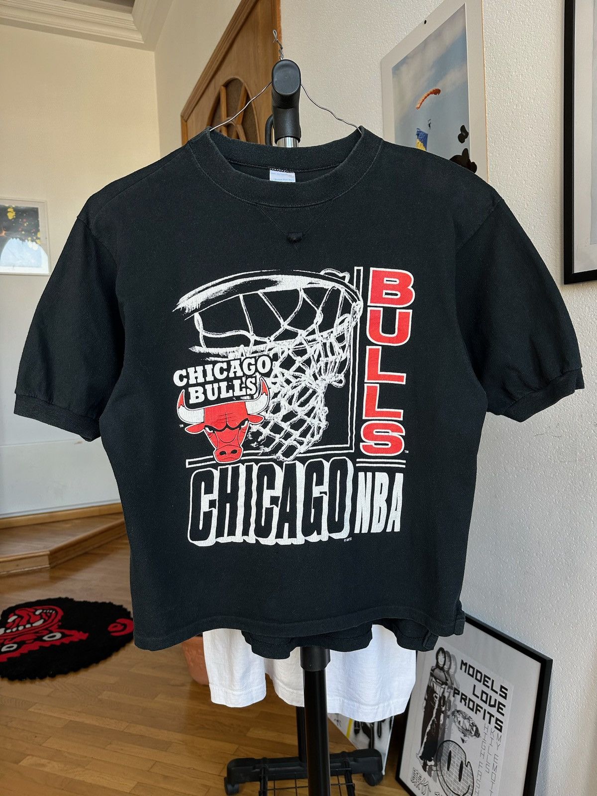 NBA × Vintage Vintage Chicago Bulls tshirt Championship Tee Size US M / EU 48-50 / 2 - 3 Thumbnail