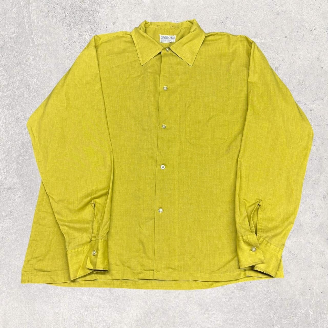 Vintage 1970s Vintage Green Button Up Shirt Size US L / EU 52-54 / 3 - 1 Thumbnail