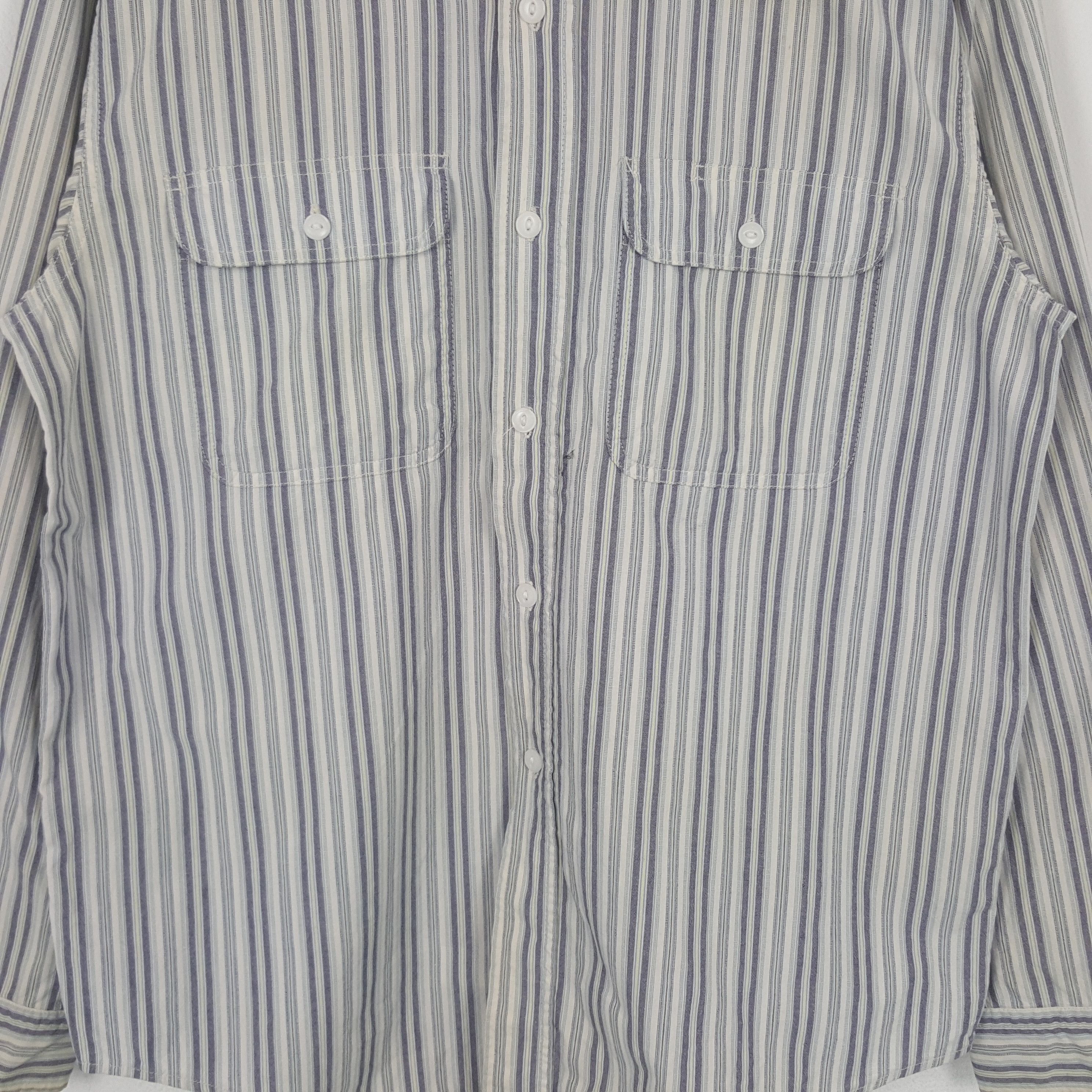 Sugar Cane Vintage Sugar Cane Japanese Stripes Shirt Button Up C299N26 Size US L / EU 52-54 / 3 - 2 Thumbnail