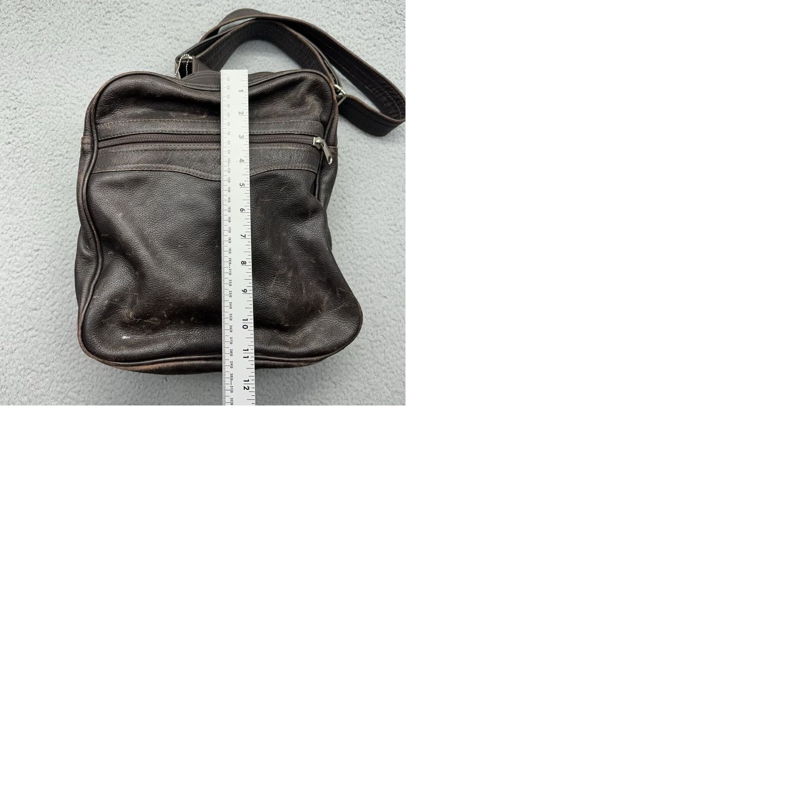 Vintage VINTAGE CCB Crafts of Brazil Leather Duffle Bag XL Travel Weekender Luggage - Brown, Dark, Unisex Adult, 23" L x 13" H x 11" W, Leather, Duffel Size ONE SIZE - 12 Thumbnail