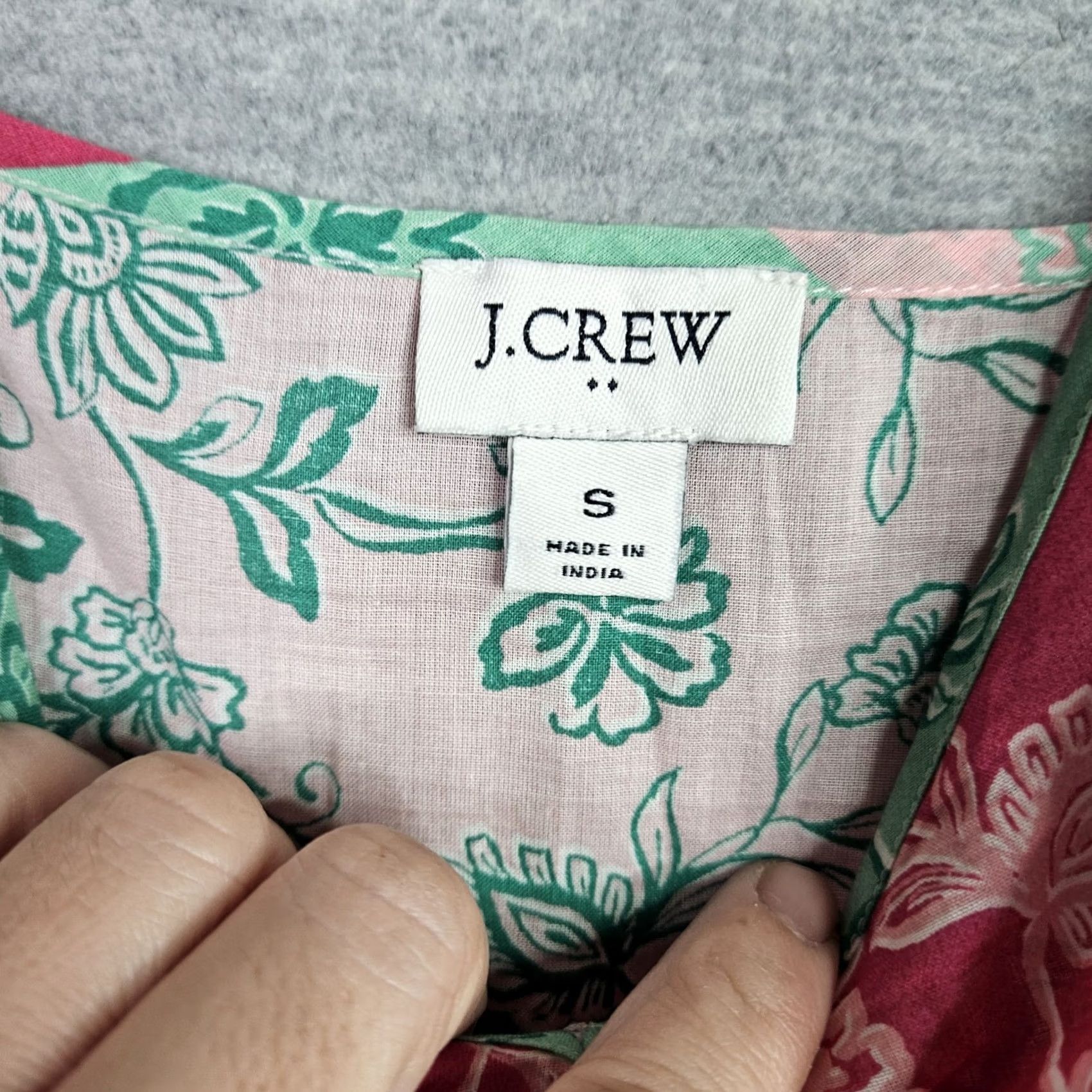 J.Crew J.CREW Women's Patchwork Floral Maxi Dress Spaghetti Strap Cover Up Size S Multicolor Size S / US 4 / IT 40 - 6 Thumbnail