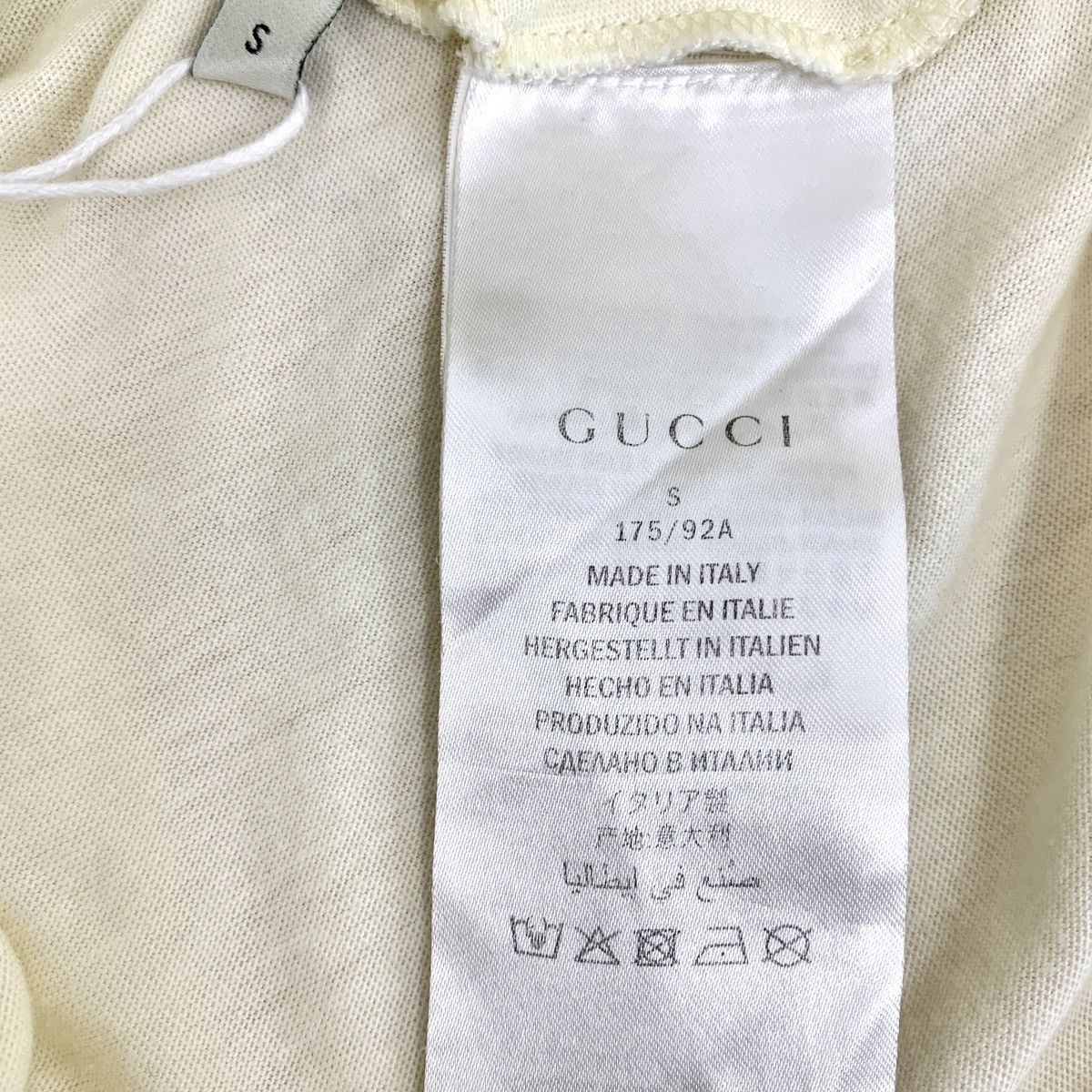 Gucci Gucci Knight Letter Logo Printed Short Sleeve T-shirt K26WX Size S / US 4 / IT 40 - 8 Thumbnail