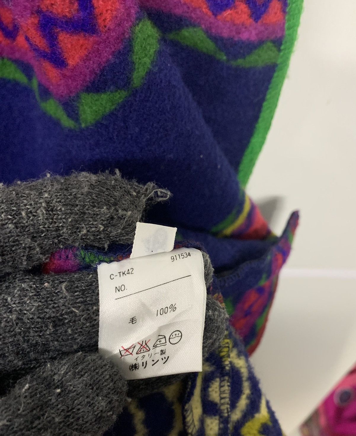 United Colors Of Benetton 90's United Color Of Benetton Multicolor Fleece Hoodie Fur Size US M / EU 48-50 / 2 - 8 Thumbnail