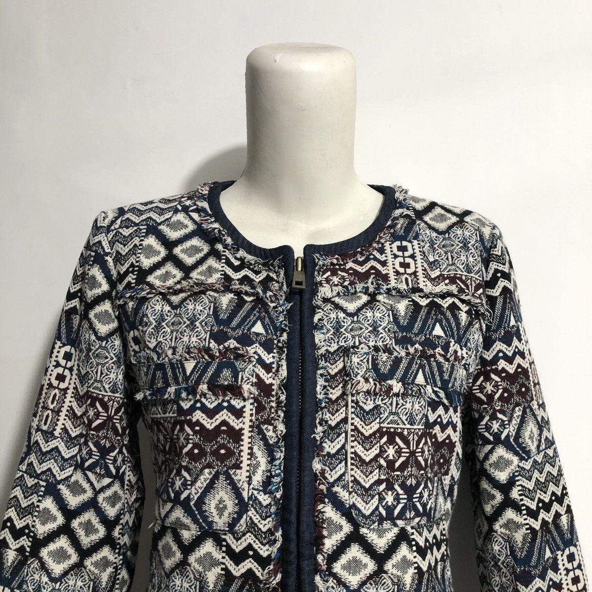 Japanese Brand Rare CLOVIS ETNIC BLAZER JACKET Size M / US 6-8 / IT 42-44 - 2 Thumbnail