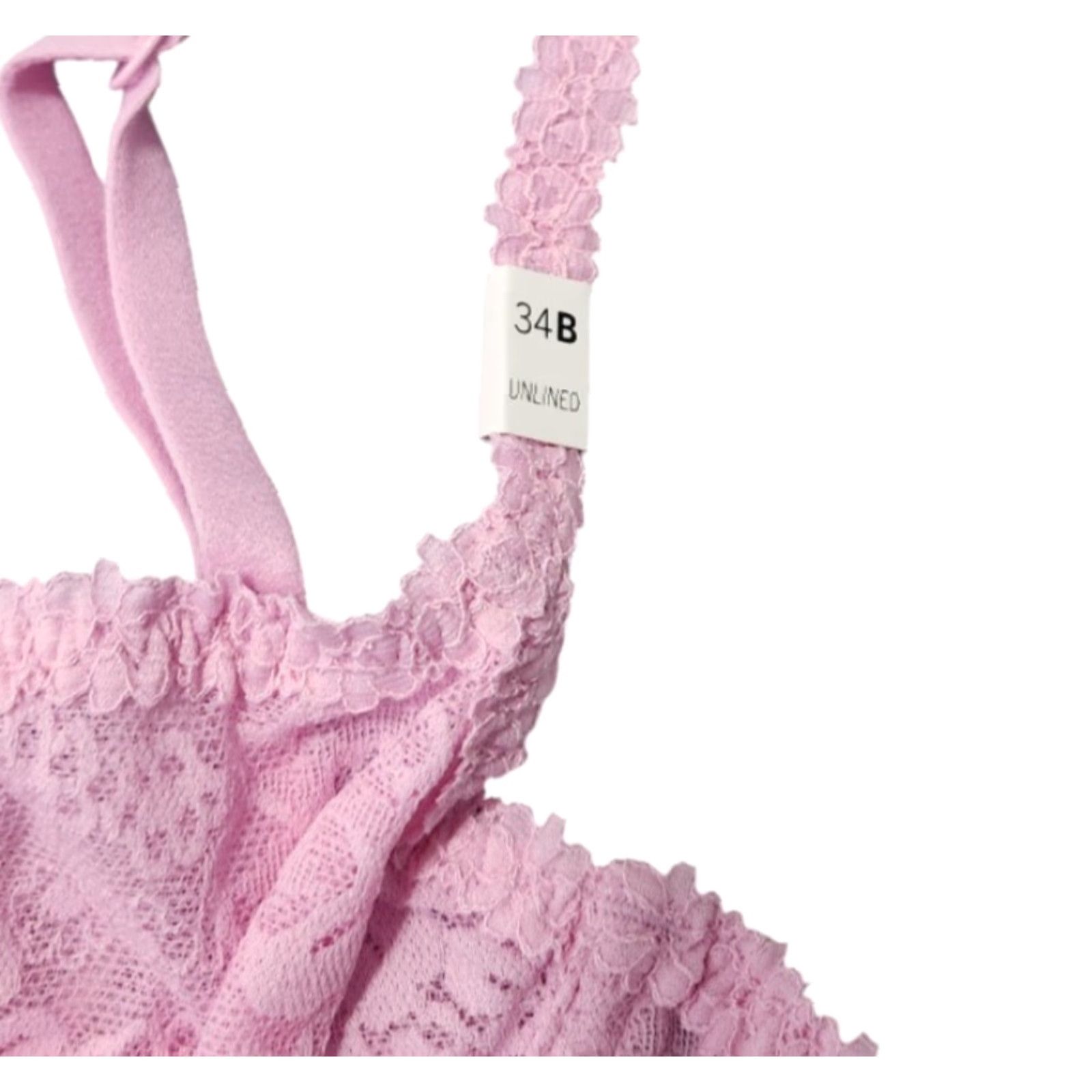 Victoria's Secret VINTAGE Victoria's Secret PINK Womens 34B Unlined Balconette Bra Underwired Floral Purple 34B Women's Bra Balconette Features Unlined Underwired Size ONE SIZE - 3 Thumbnail