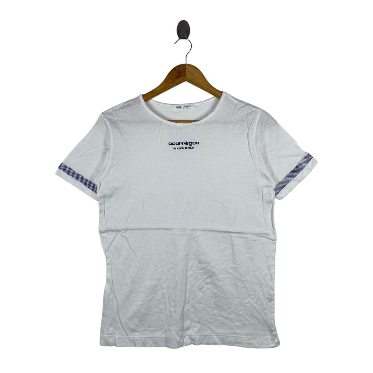Courreges Vintage COURREGES SPORT FUTUR Collection Paris Tee Shirt Top Size S / US 4 / IT 40 - 1 Thumbnail