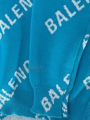 Balenciaga Balenciaga All-Over Print White Barrage Ladies Light Blue Size US S / EU 44-46 / 1 - 4 Thumbnail