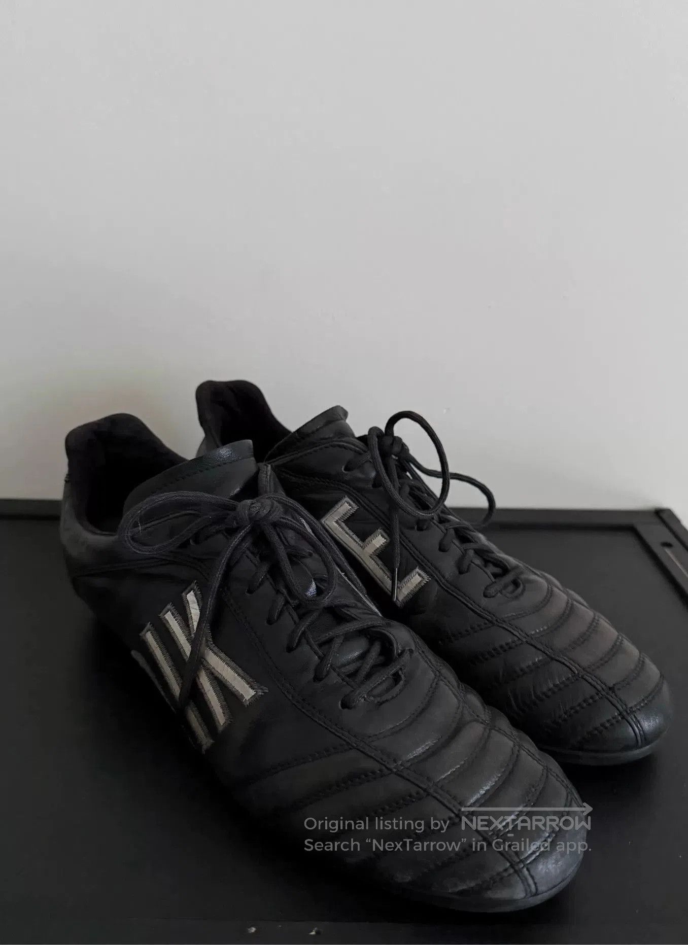 dirk bikkembergs kangaroo leather shoes.