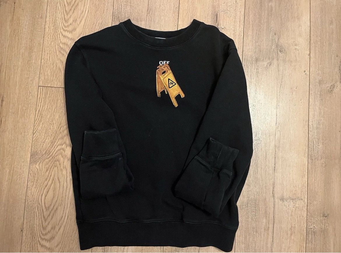 Off-White OFF-WHITE Slim Fit Pascal Skeleton Sweatshirt Size US M / EU 48-50 / 2 - 2 Thumbnail