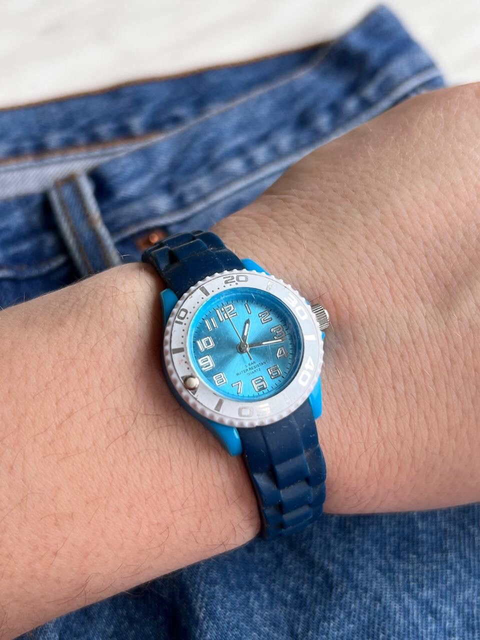 Japanese Brand × Vintage Vintage Blue Japanese style Watch Futuristic Bracelet Size ONE SIZE - 4 Thumbnail