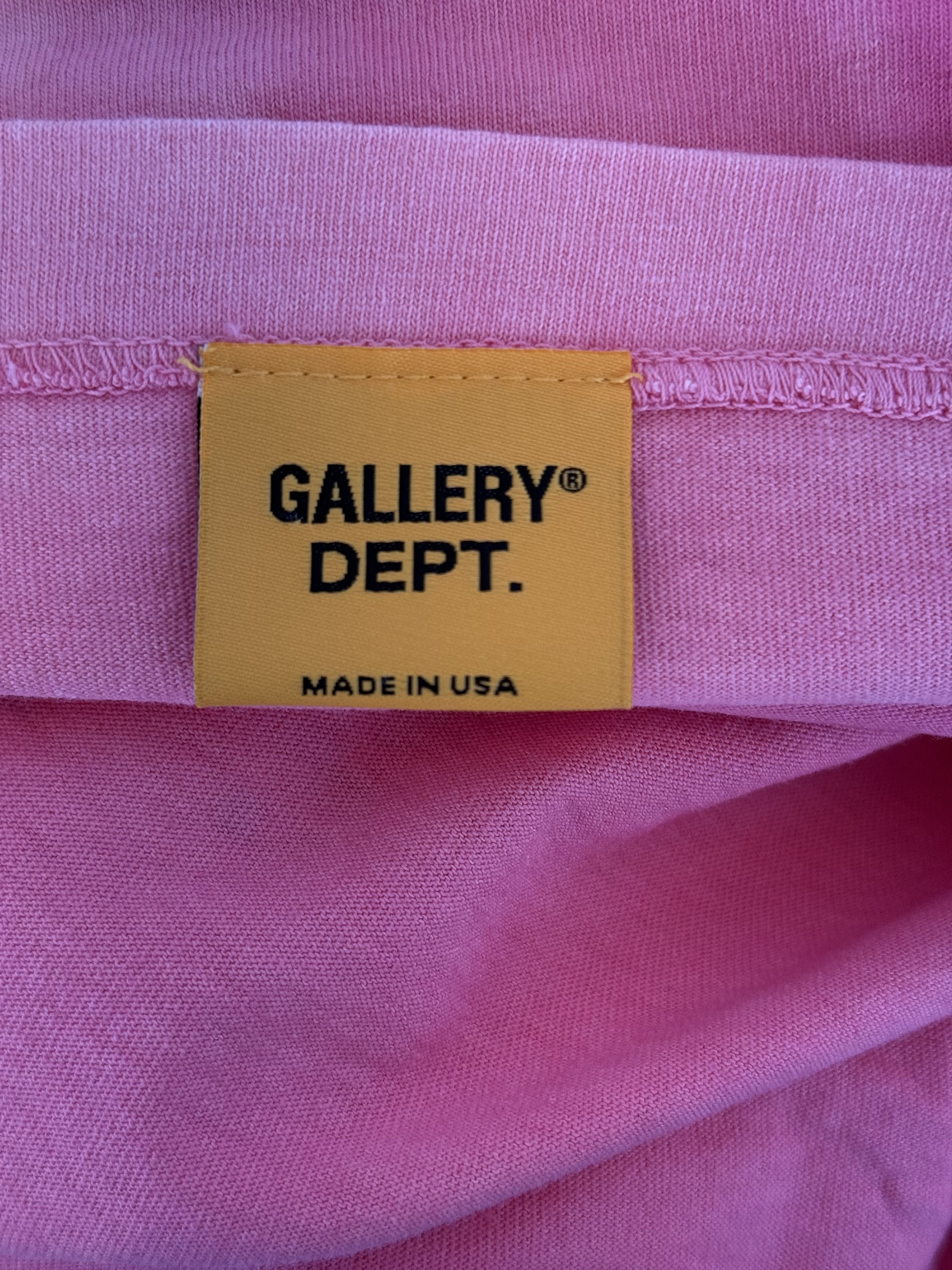 Gallery Dept. Gallery Dept Pink Paint Splatter Logo T-Shirt Size US XXL / EU 58 / 5 - 4 Thumbnail