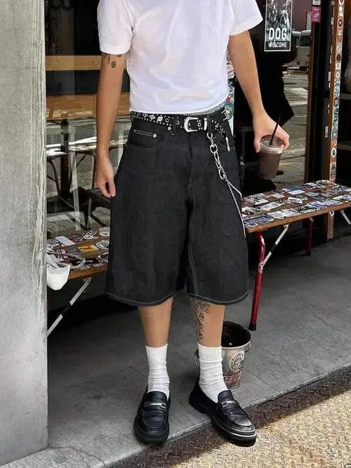 Japanese Brand × Vintage VINTAGE jeans jorts Y2K denim shorts Size US 32 / EU 48 - 4 Thumbnail