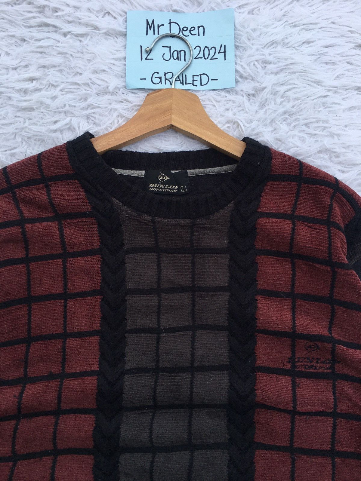 Dunlop Rare Vintage Dunlop Knitted Sweater Size US L / EU 52-54 / 3 - 5 Thumbnail