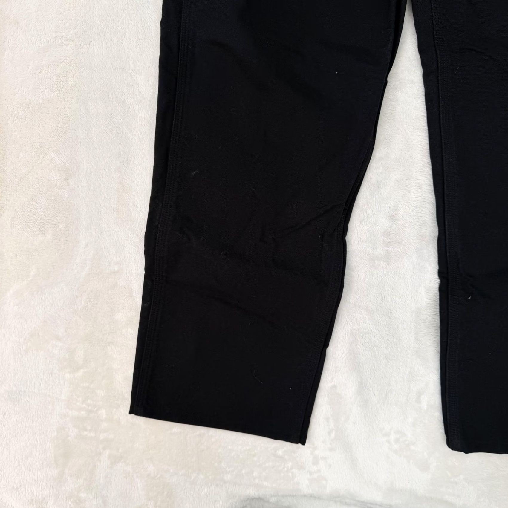 Carhartt Carhartt Jeans Pants Mens 38x34 Black Canvas Carpenter Winter Lined Pockets Logo B111 Straight Front Casual Workwear SS Mens Size US 38 / EU 54 - 6 Thumbnail
