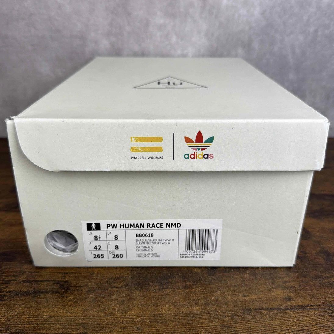 Adidas × Pharrell NEW Adidas NMD Hu x Pharrell Human Race Sharp Blue BB0618 OG Size US 8.5 / EU 41-42 - 10 Thumbnail