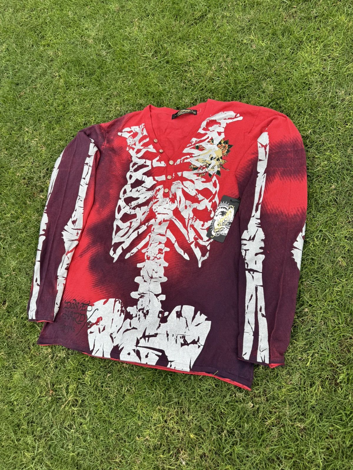 Ed Hardy Ed Hardy by Christian Audigier Cardigan Amazing Condition Size US XL / EU 56 / 4 - 2 Thumbnail