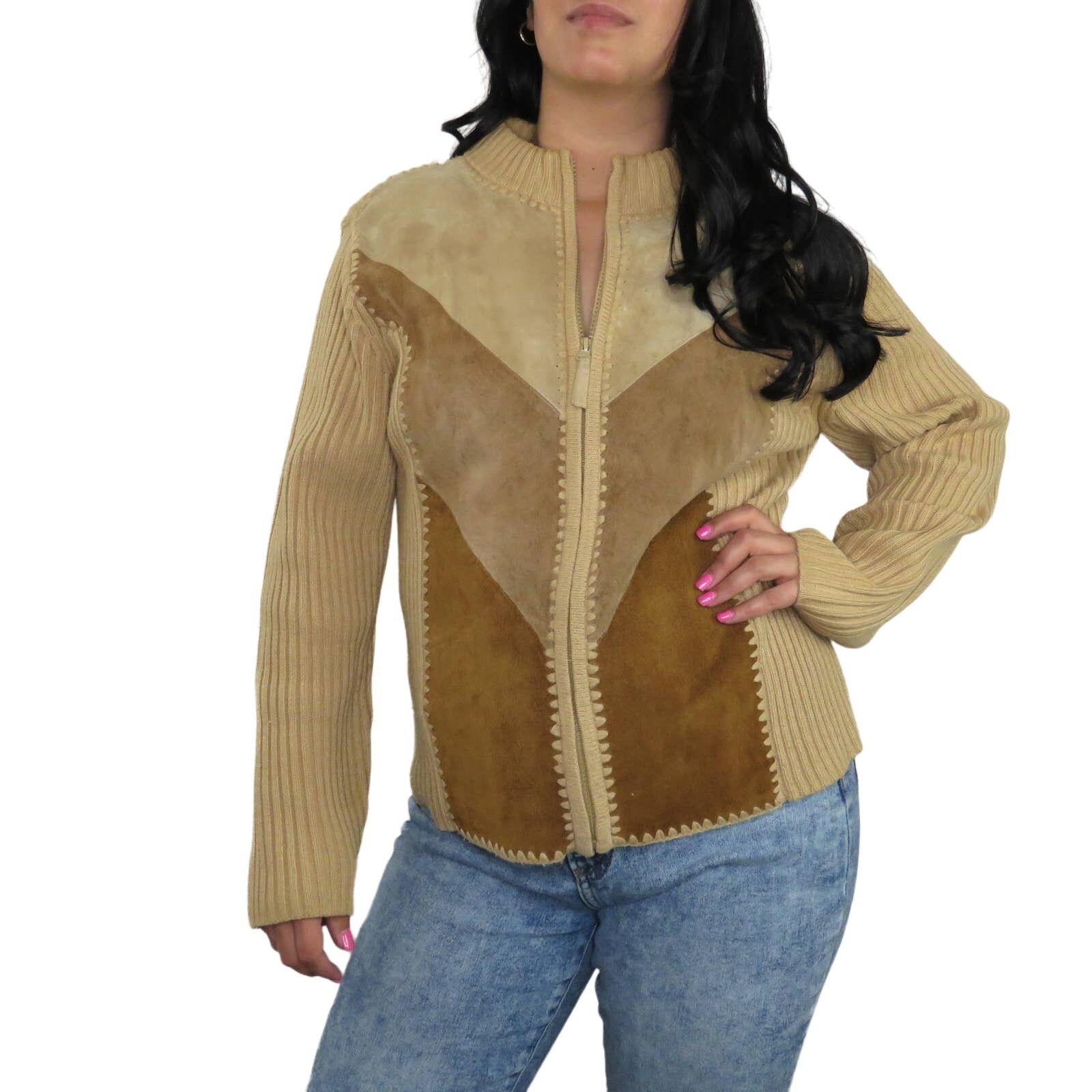 Vintage Vintage Suede Leather Jacket Brown Neutral Casual Medium Size M / US 6-8 / IT 42-44 - 8 Thumbnail